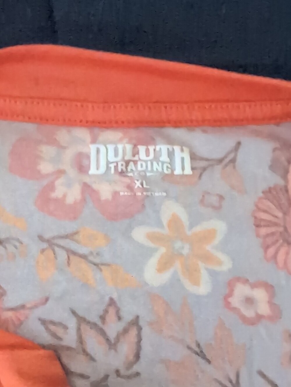 Duluth Trading Co Womens Lavender Long Sleeved PJ Set, Floral Bird Print - Picture 4 of 6